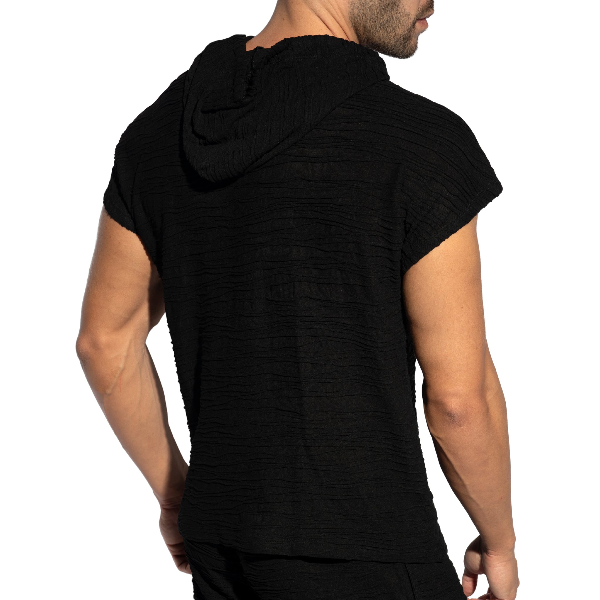 ES Collection Arakis Sleevesless Hoody Black SP331