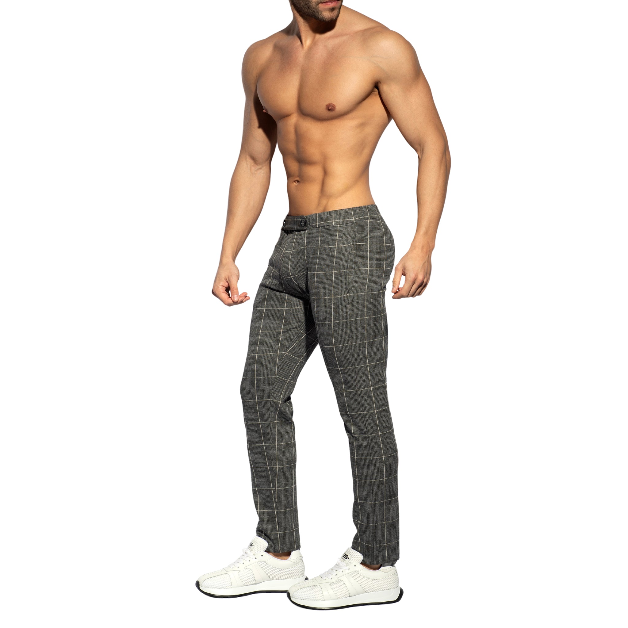 ES Collection Tweed Long Pants Charcoal SP339