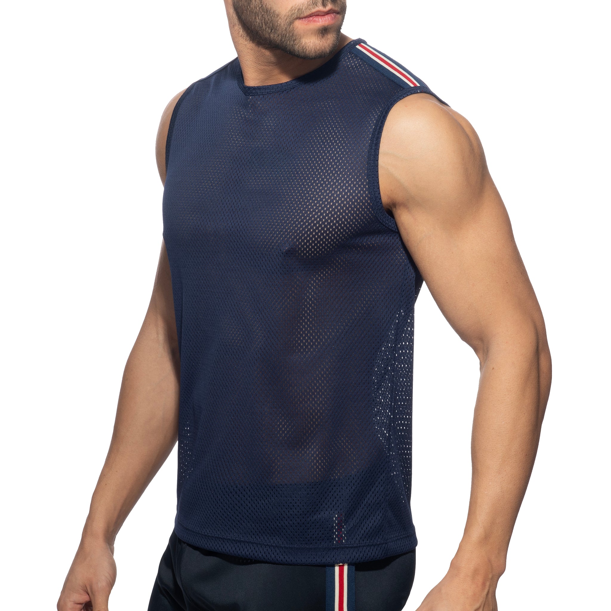 Addicted Nexus Mesh Tank Top Navy AD1337