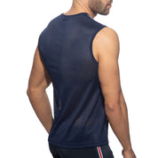 Addicted Nexus Mesh Tank Top Navy AD1337