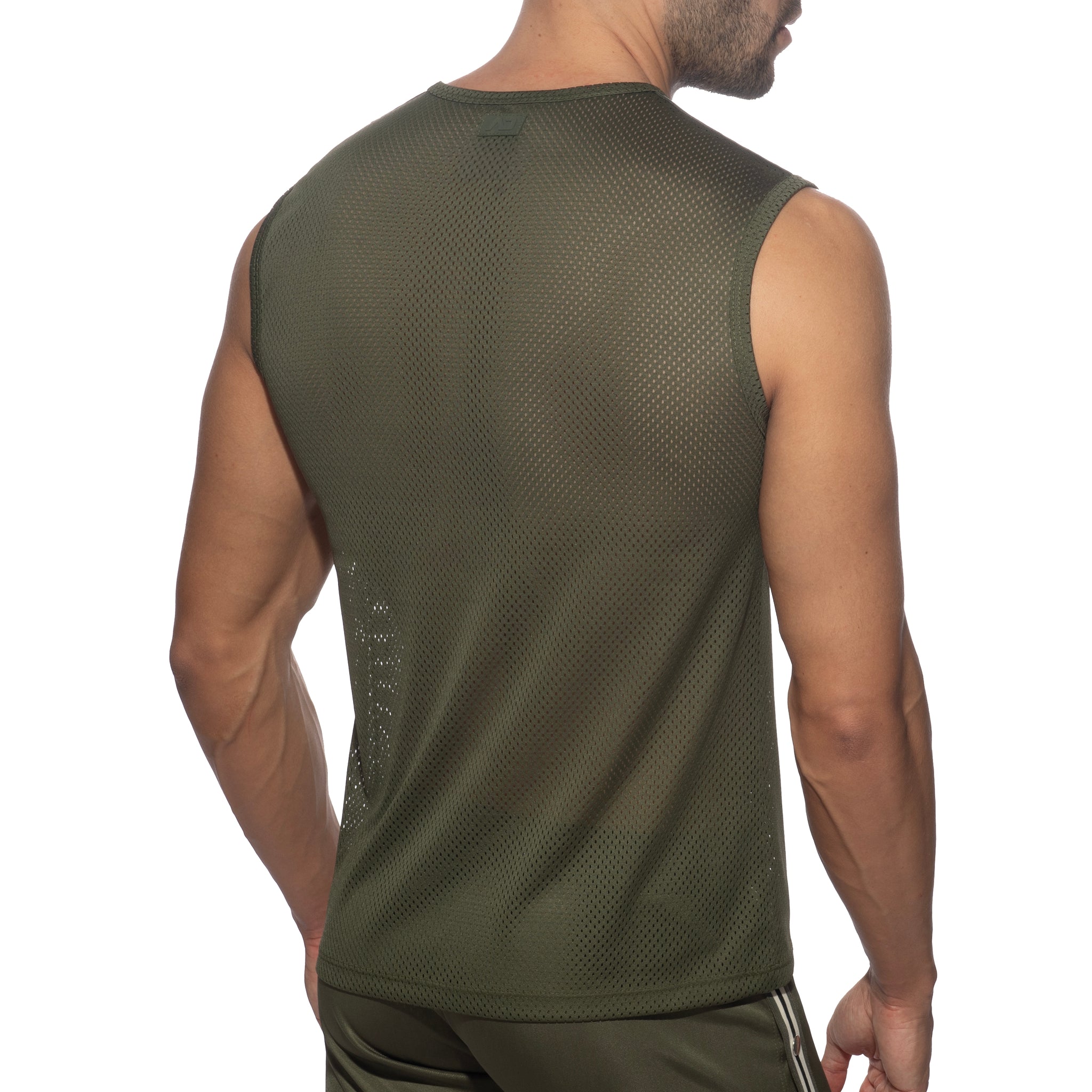 Addicted Nexus Mesh Tank Top Khaki AD1337