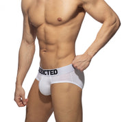 Addicted Flame Cotton Basic Brief White AD2207