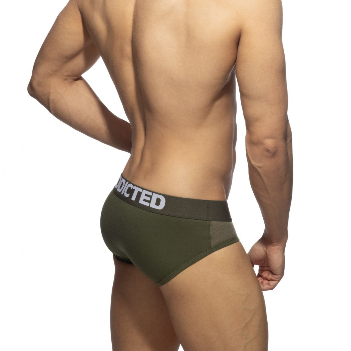 Addicted Flame Cotton Basic Brief Khaki AD2207