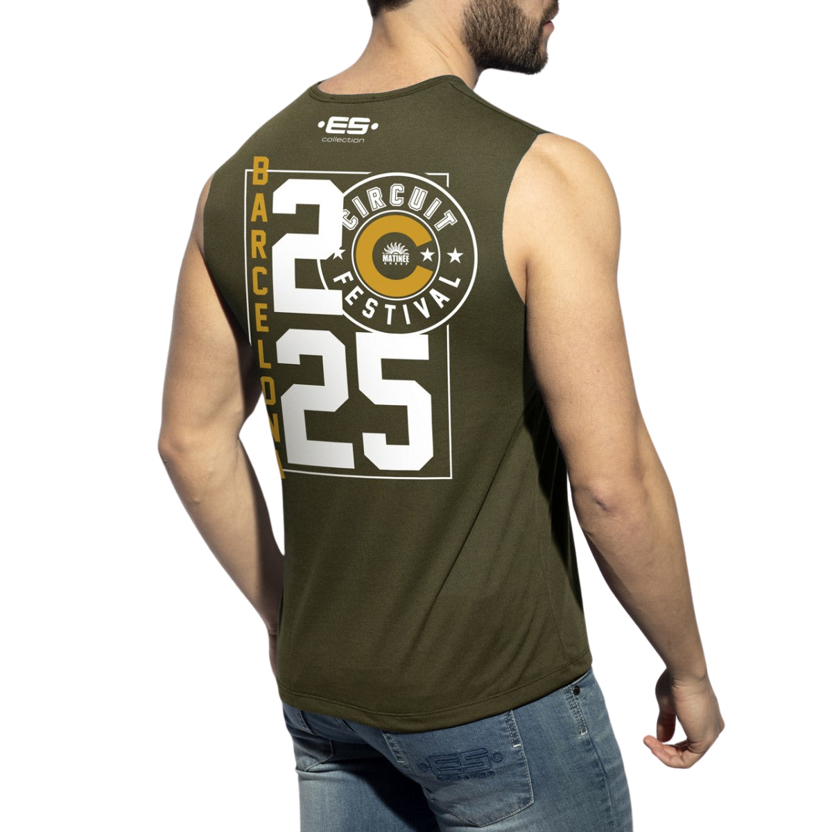 ES Collection Circuit Festival 2025 Tank Top Khaki TS344