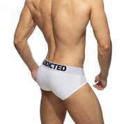 Addicted Mesh-Combi Cotton Brief White AD2206