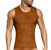 ES Collection Simsuede Tank Top Brown TS339