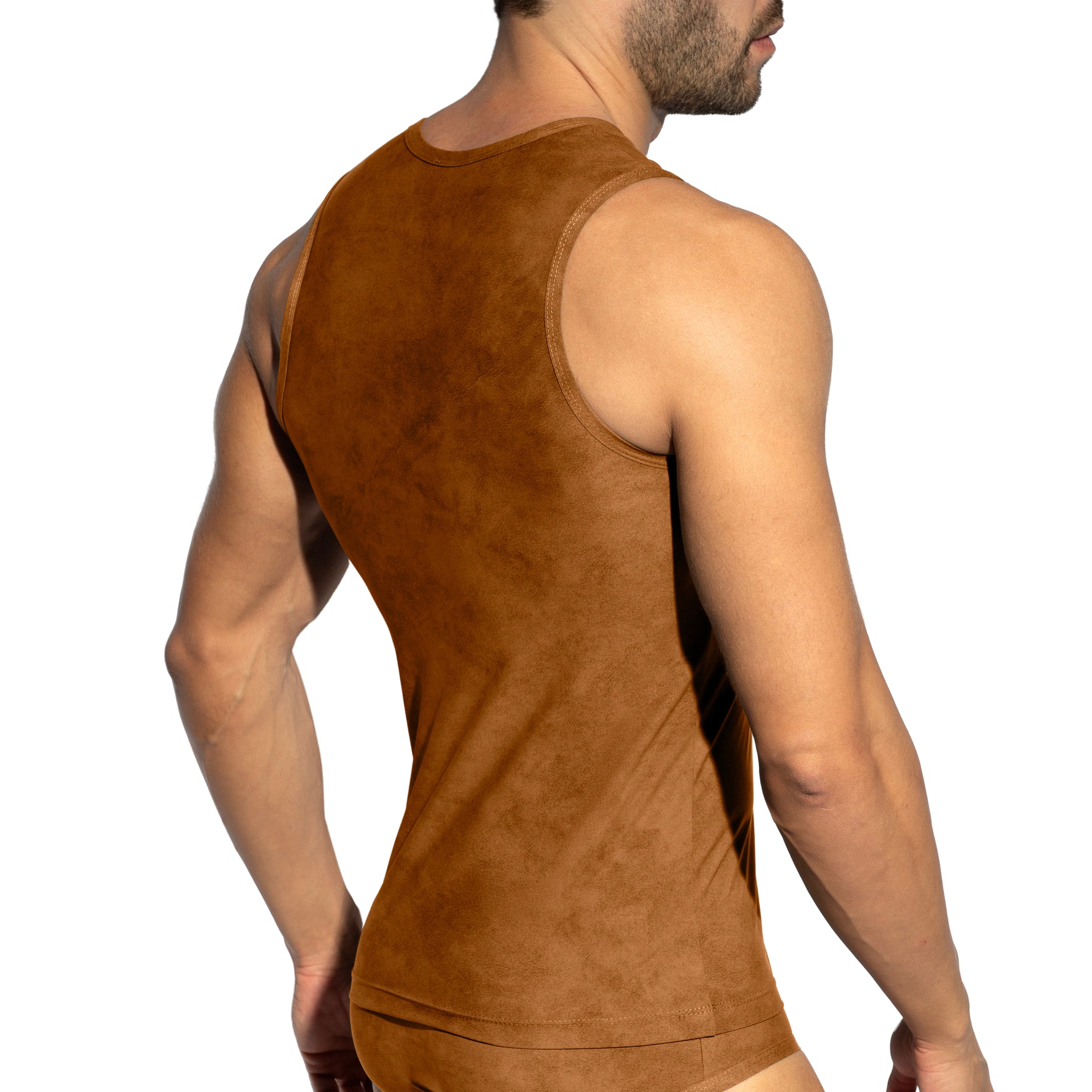 ES Collection Simsuede Tank Top Brown TS339