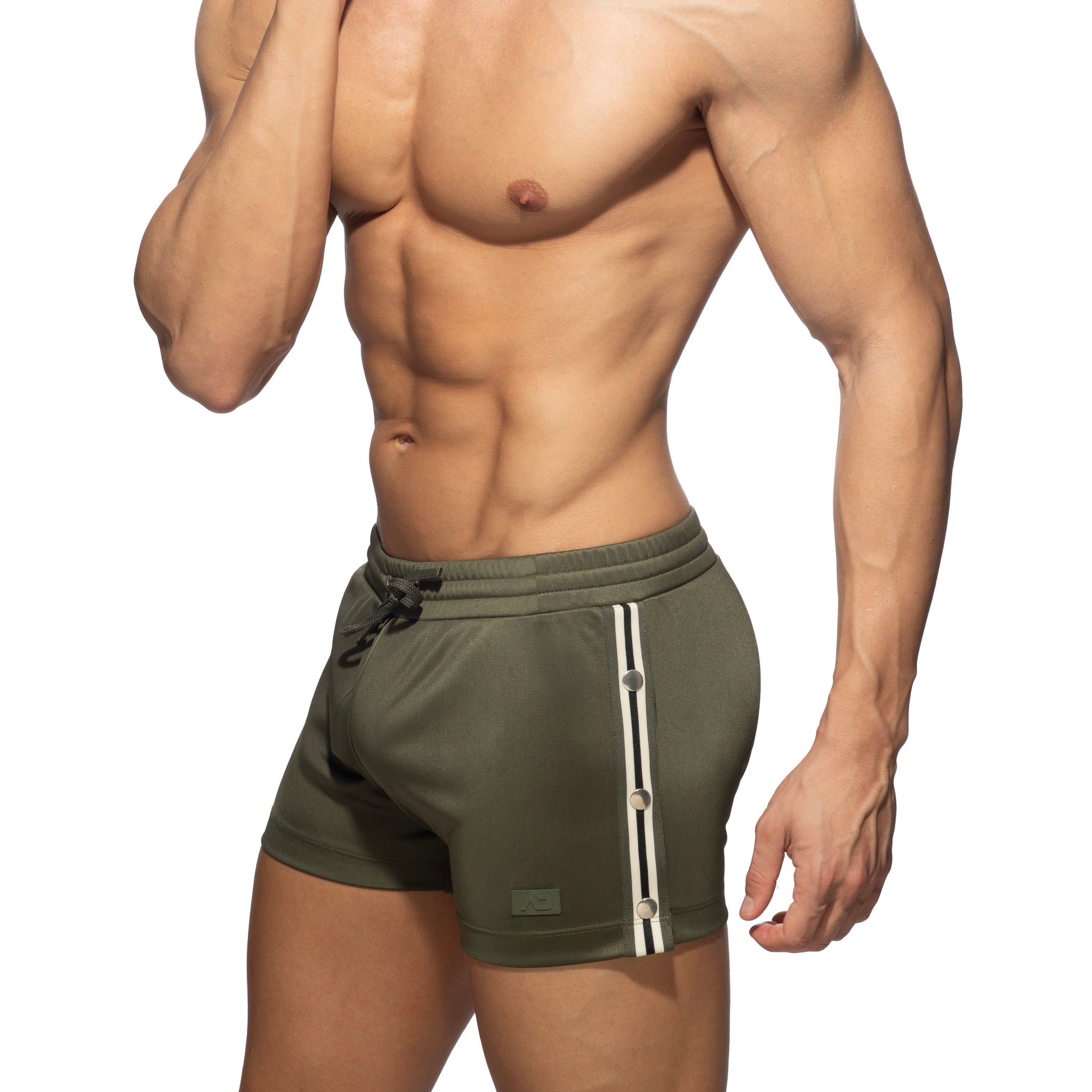 Addicted Nexus Button Shorts Khaki AD1338