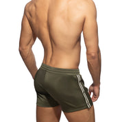 Addicted Nexus Button Shorts Khaki AD1338