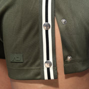 Addicted Nexus Button Shorts Khaki AD1338