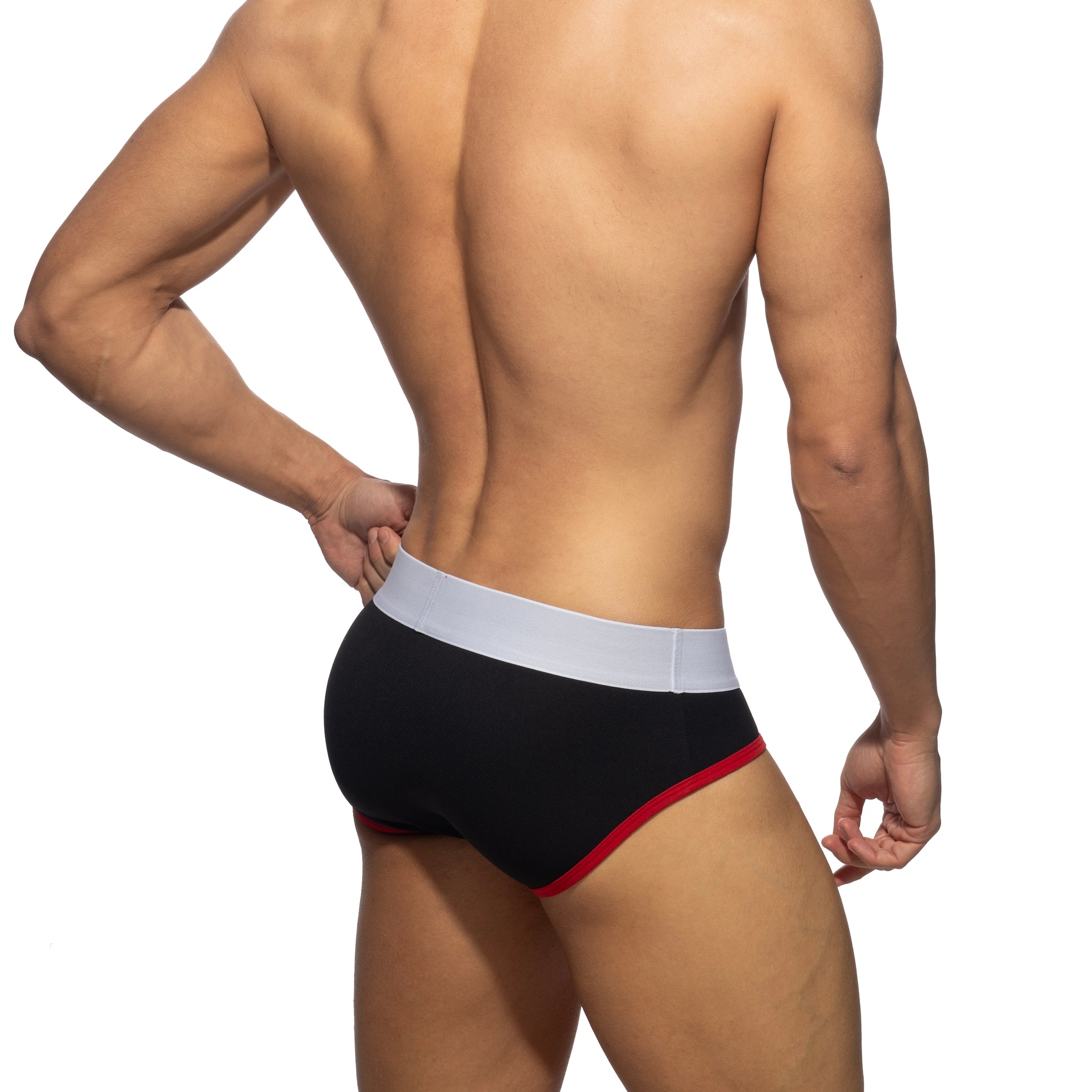 Addicted Black Pique Brief Black AD1353