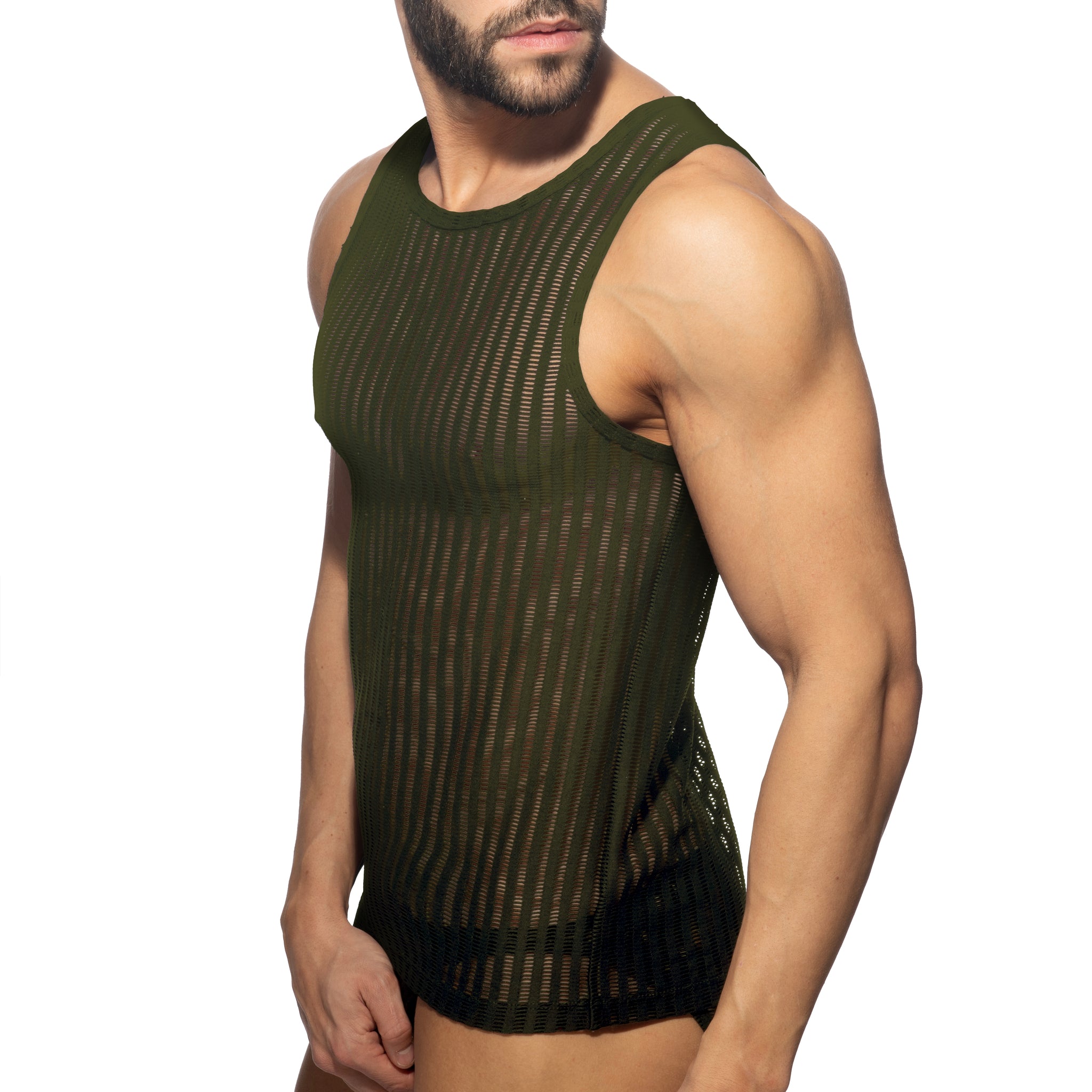 Addicted Horny Tank Top Khaki AD1355