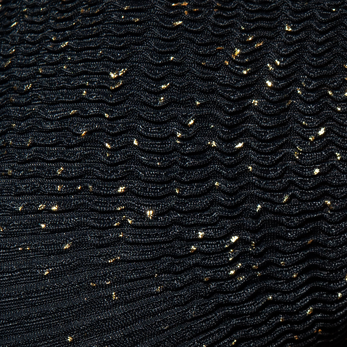 ES Collection Gold Glitter Sunga Black UN618