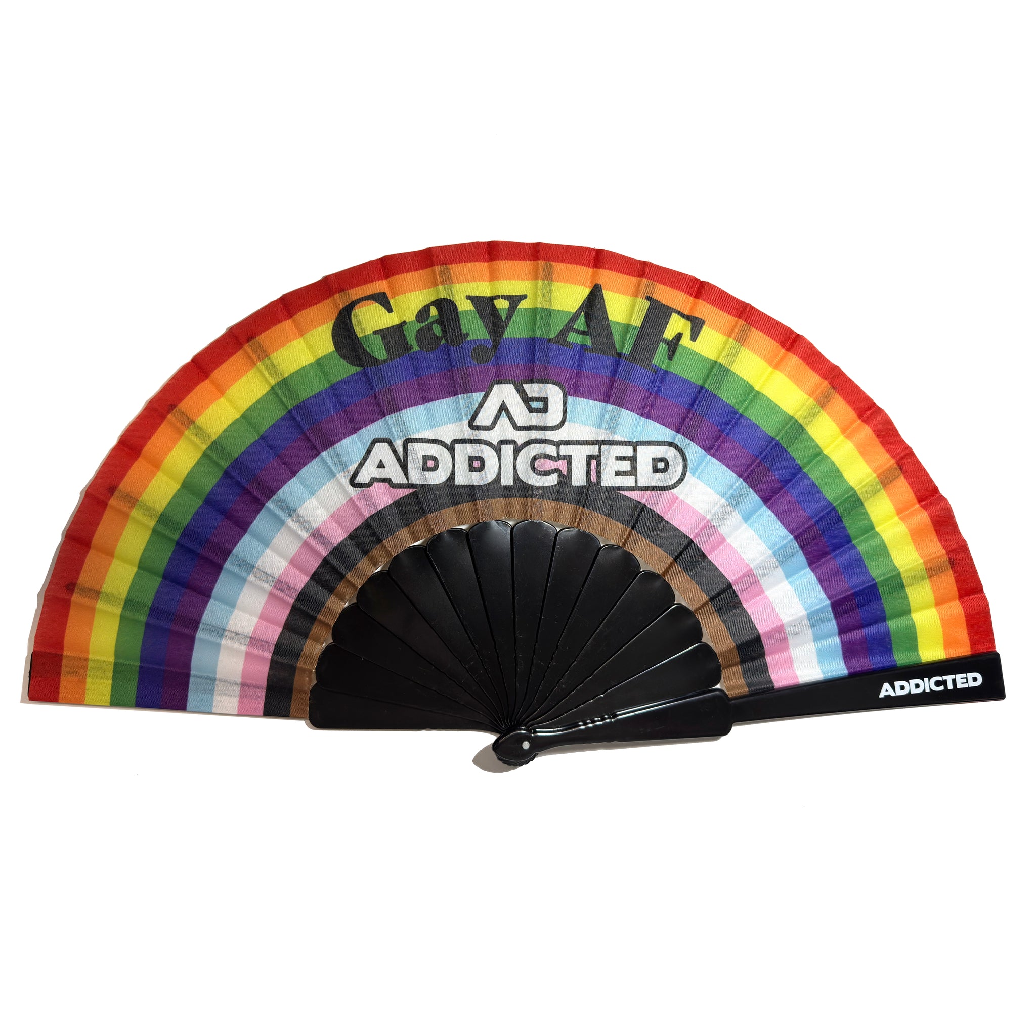 Addicted Gay AF Addicted Hand Fan Black AC233