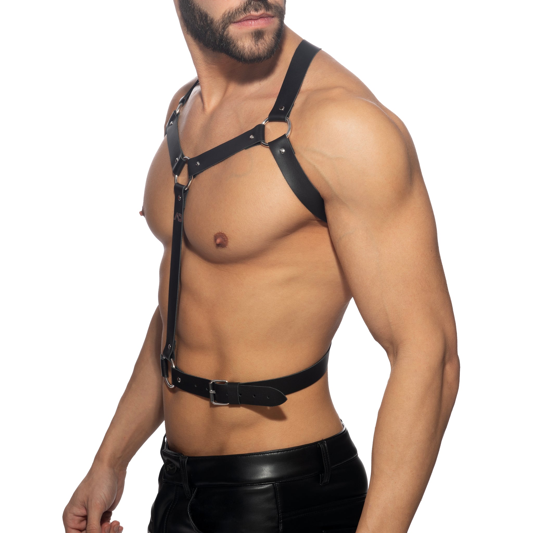 AD Fetish Goliath Leather Harness Black ADF216