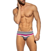 ES Collection Retro Stripes Brief Pink UN610