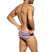 ES Collection Retro Stripes Brief Pink UN610