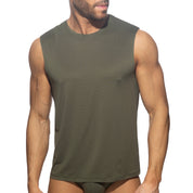 Addicted Veloz Dry Tank Top Khaki AD1328