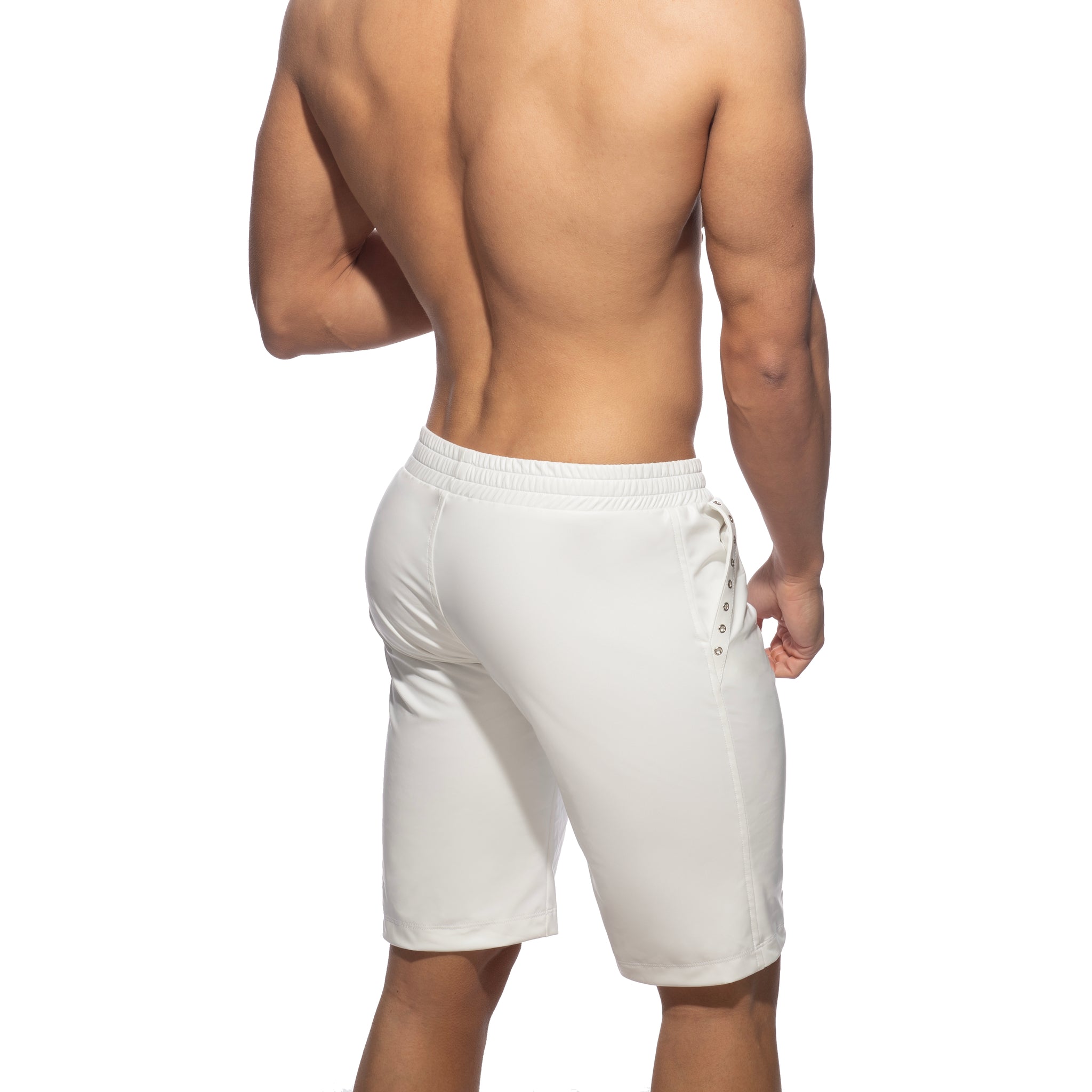 AD Fetish Rub Tape Sports Bermudas White ADF214