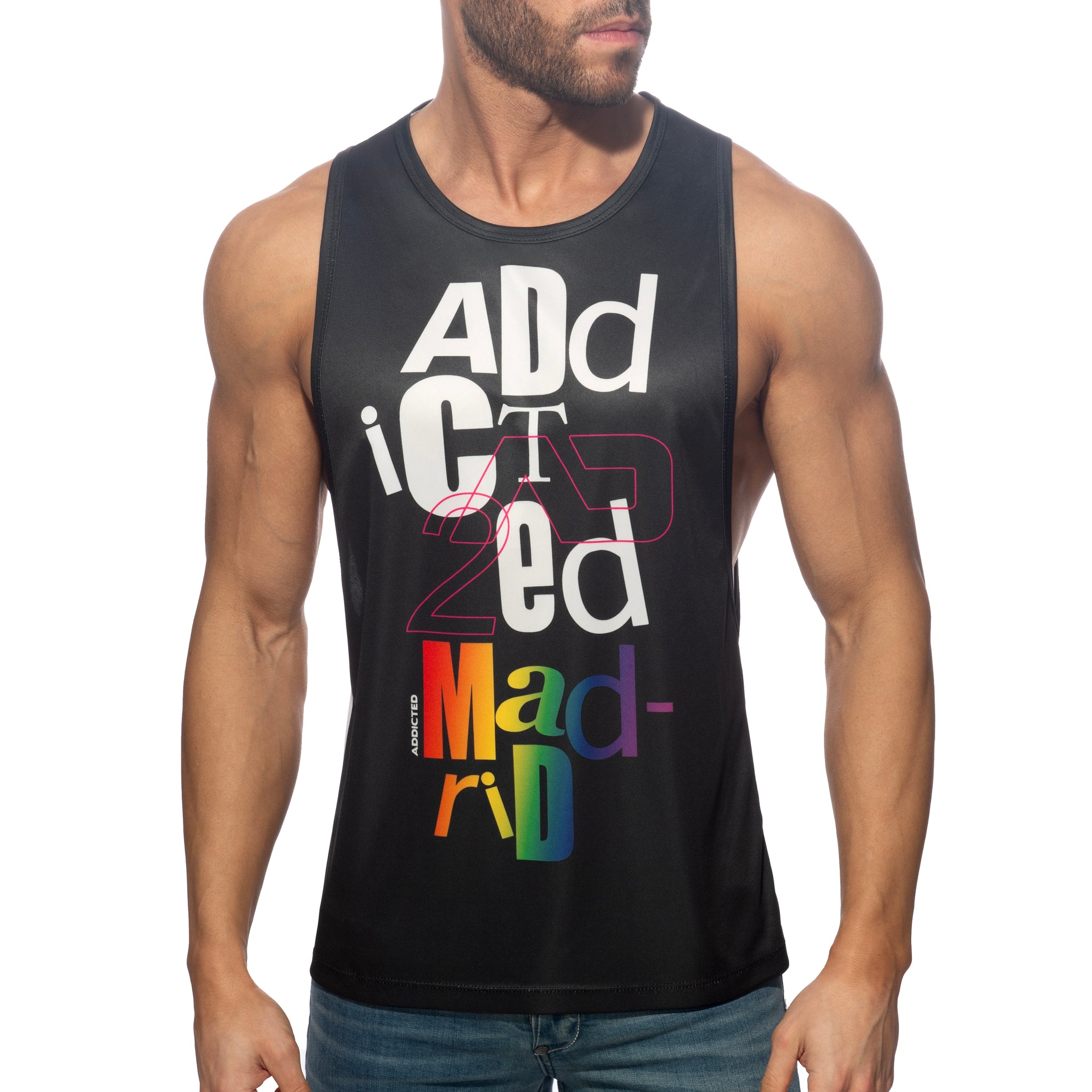 Addicted Madrid Addicted Tank Top Black AD1342