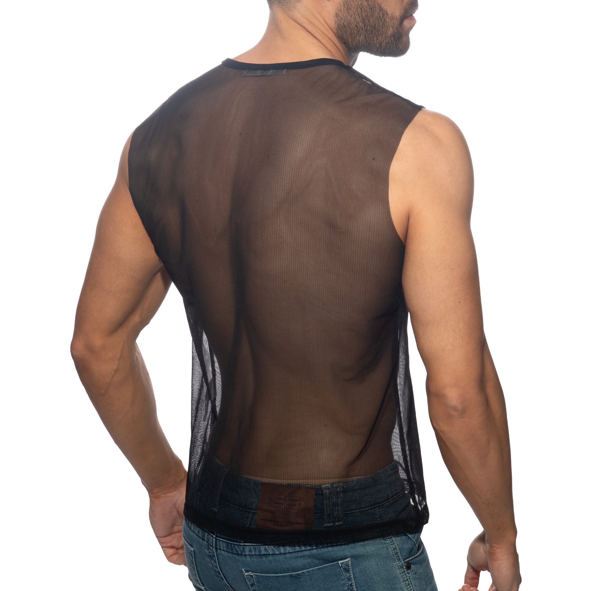 Addicted Net Tank Top Black AD2245