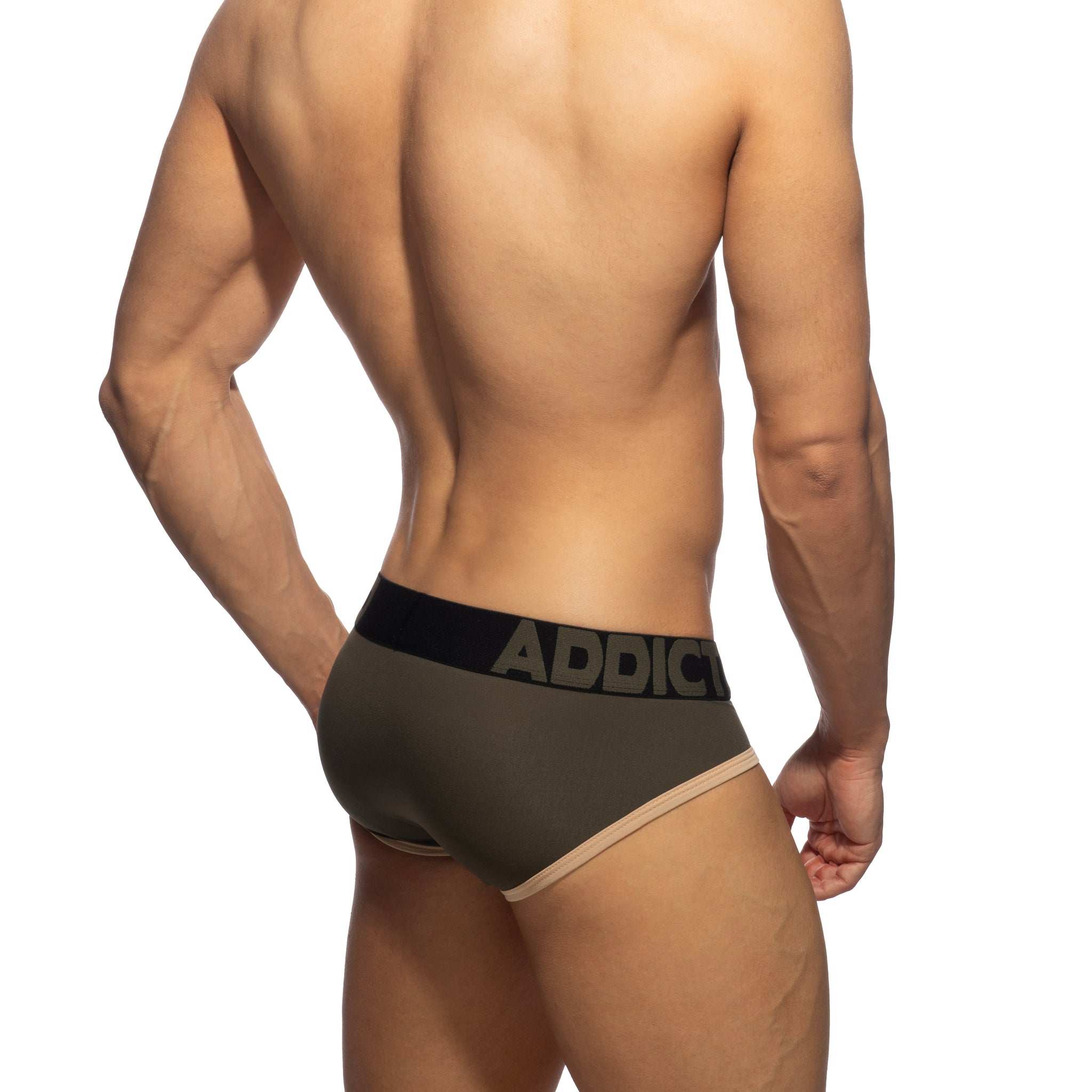 Addicted Naked Feeling Brief Khaki AD1358