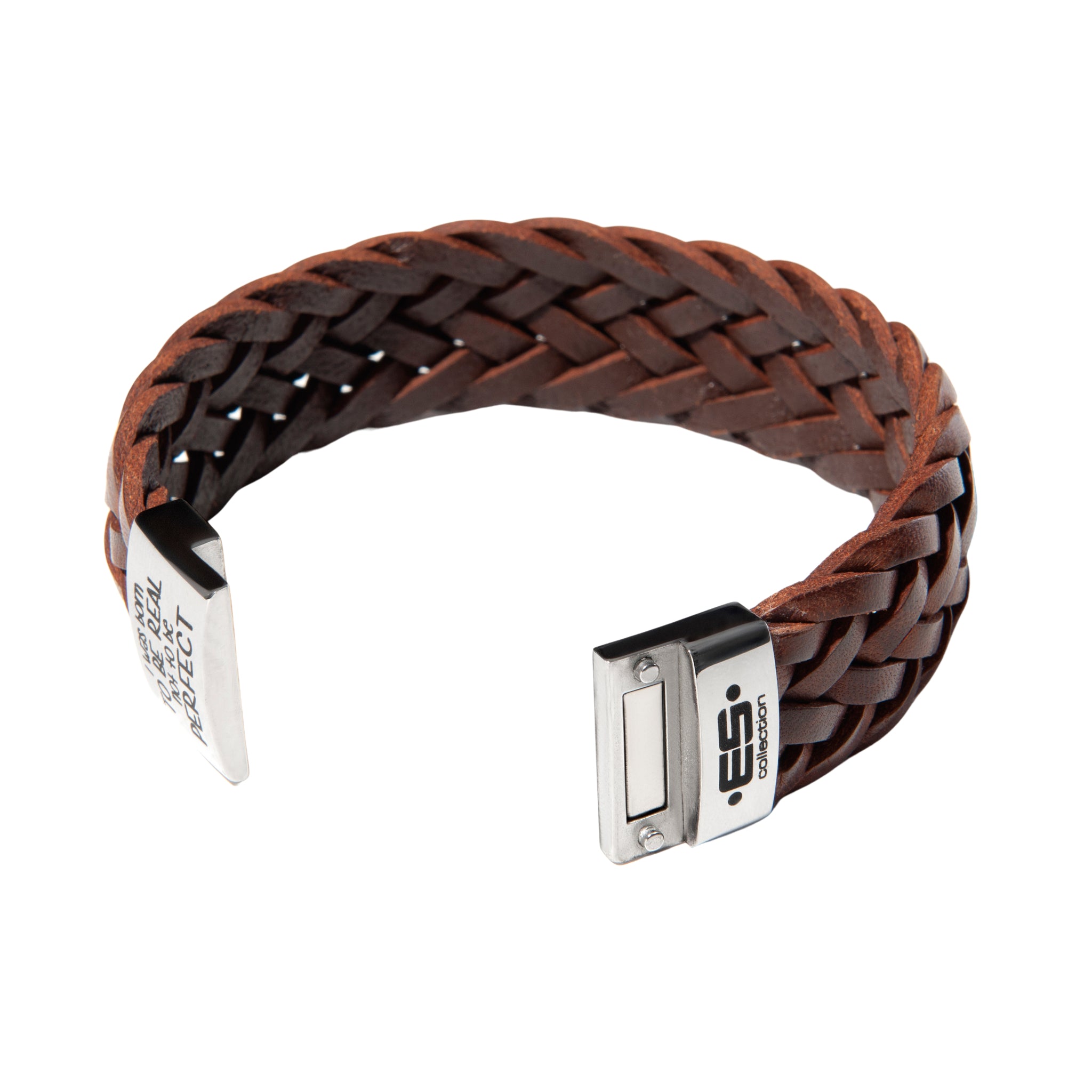 ES Collection Born Leather Bracelet Brown AC079