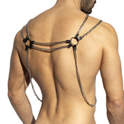 ES Collection Chain Body Harness Black AC205