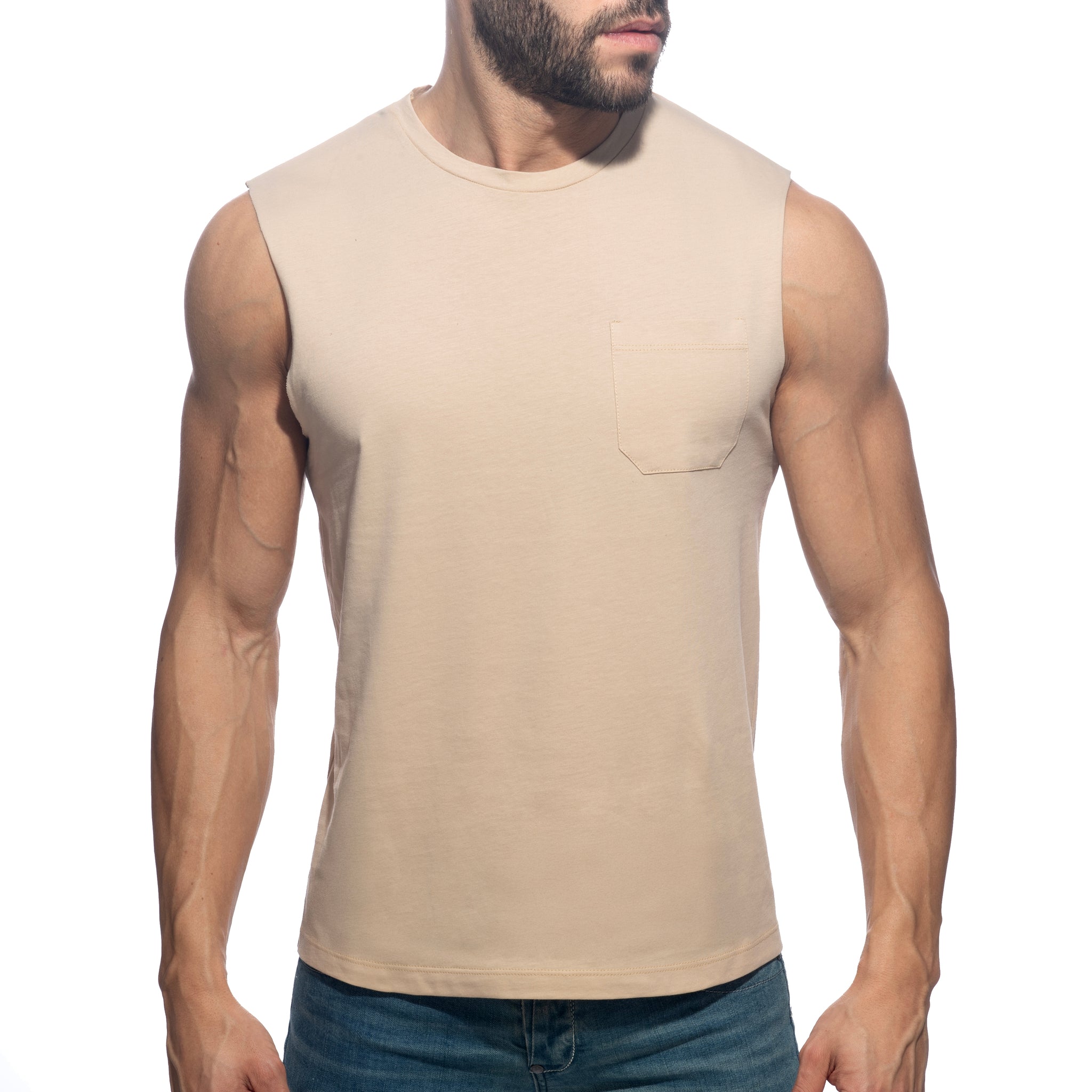 Addicted Basic Tank Top Beige AD531