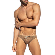 ES Collection Orak Swim Bikini Brief Brown 2501