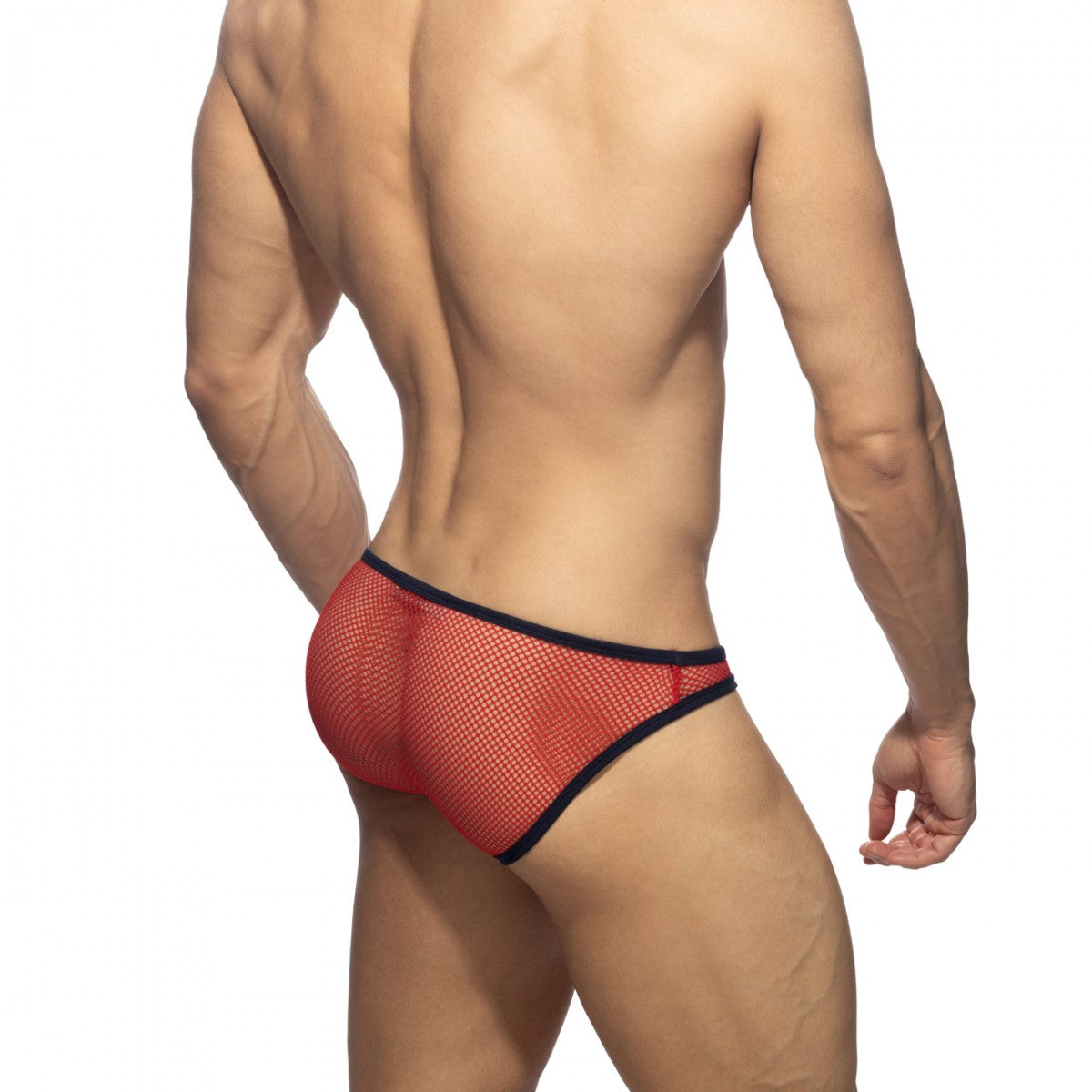 Addicted C-Through Mesh Bikini Brief Red AC2256