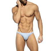 ES Collection Vichy Swim Bikini Brief Sky Blue 2511