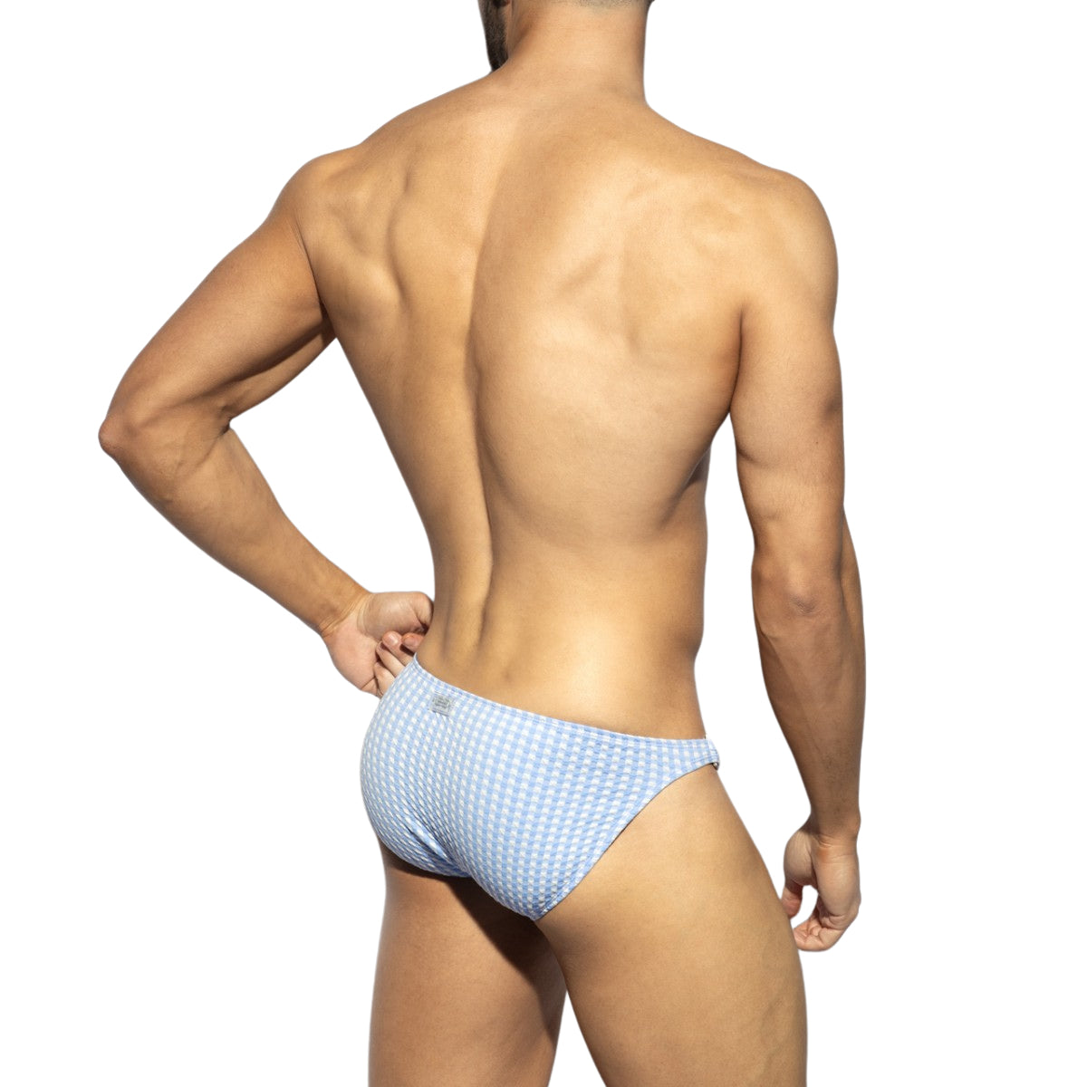 ES Collection Vichy Swim Bikini Brief Sky Blue 2511