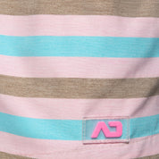 Addicted Cake Stripes Swim Shorts Pink ADS352