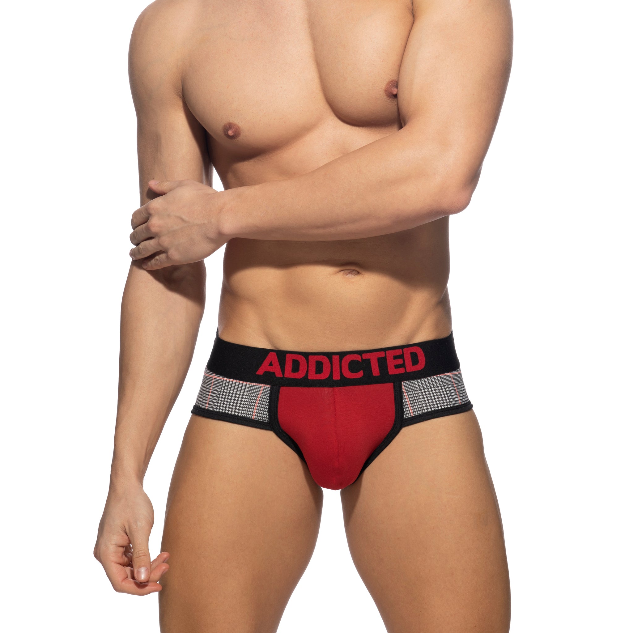 Addicted Scottish Combi Brief Red AD2127