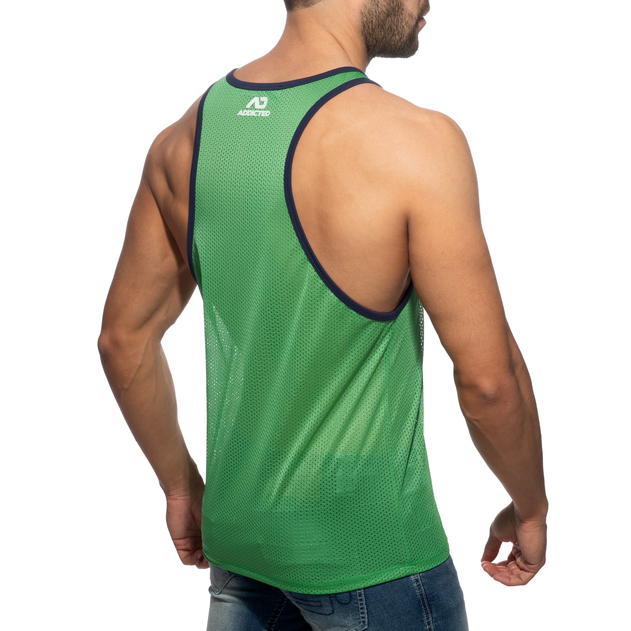 Addicted AD Basketball Tank Top Green AD2244
