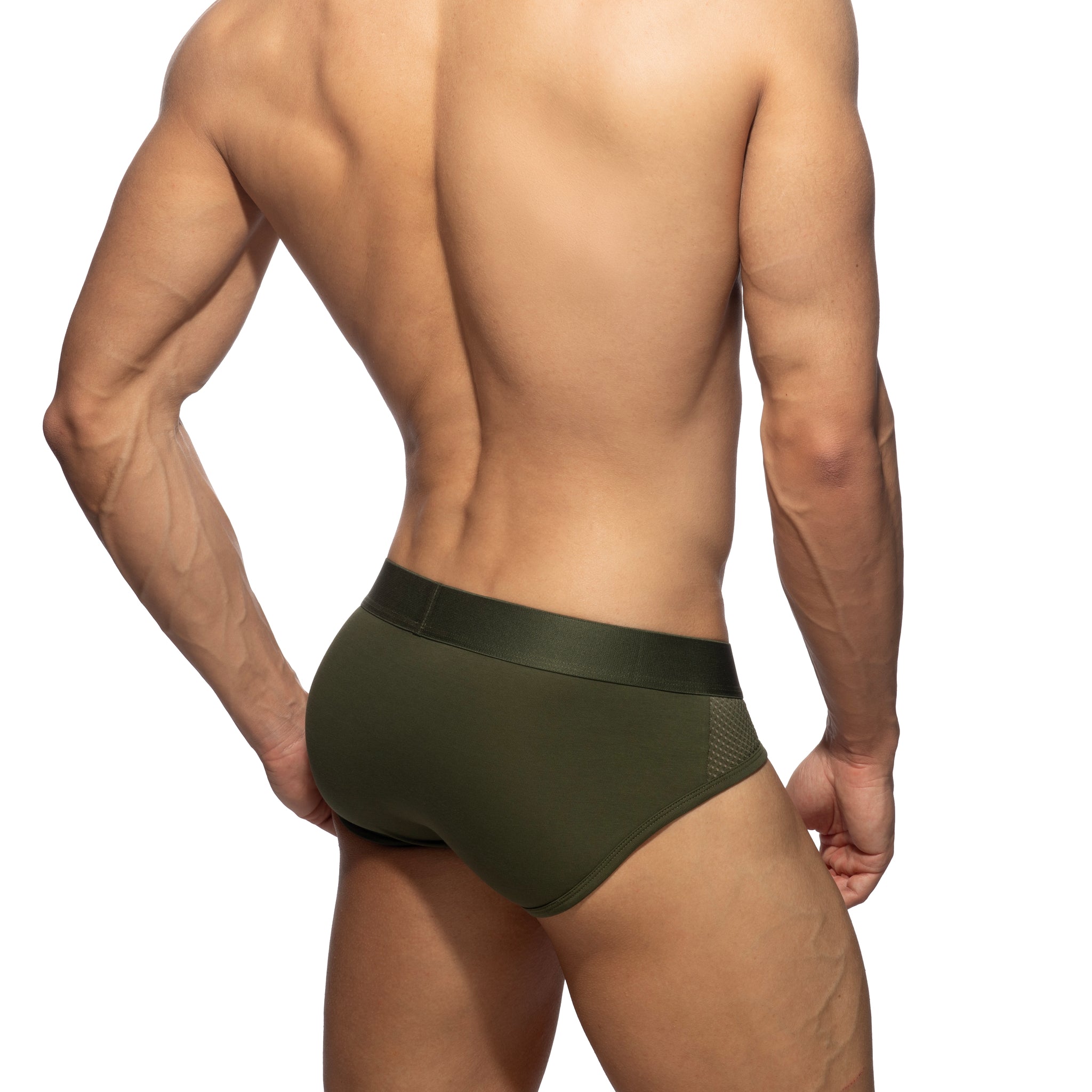 Addicted Army Mesh Brief Khaki AD2261