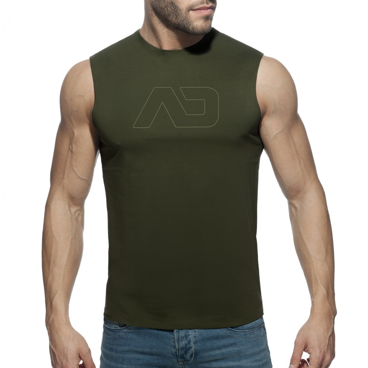 Addicted AD Militar Tank Top Khaki AD2246