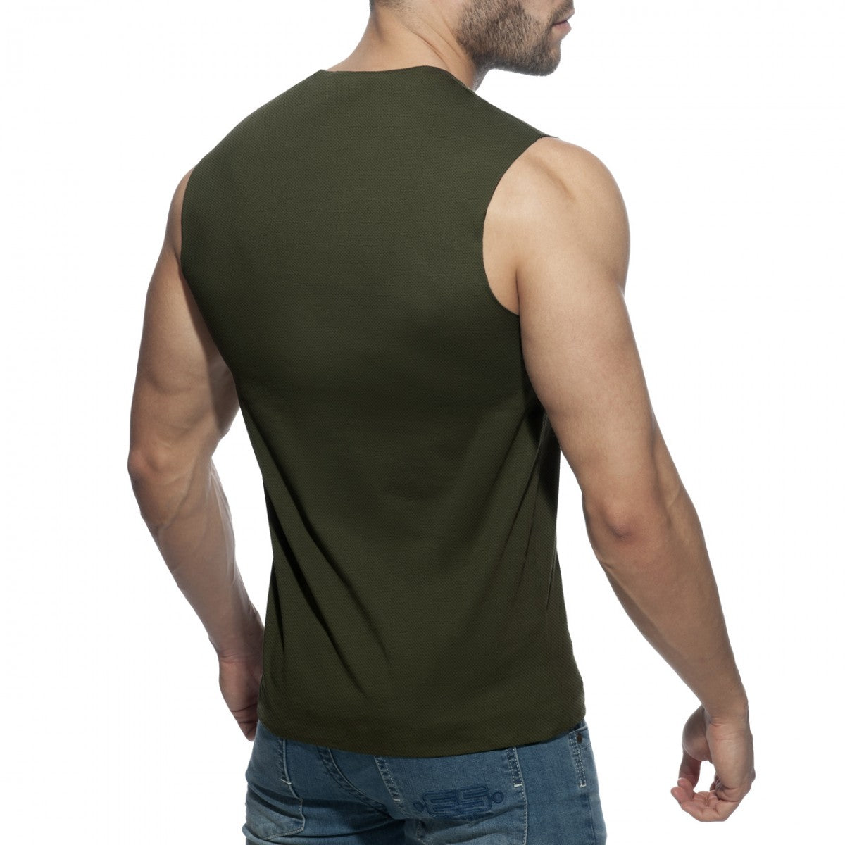 Addicted AD Militar Tank Top Khaki AD2246