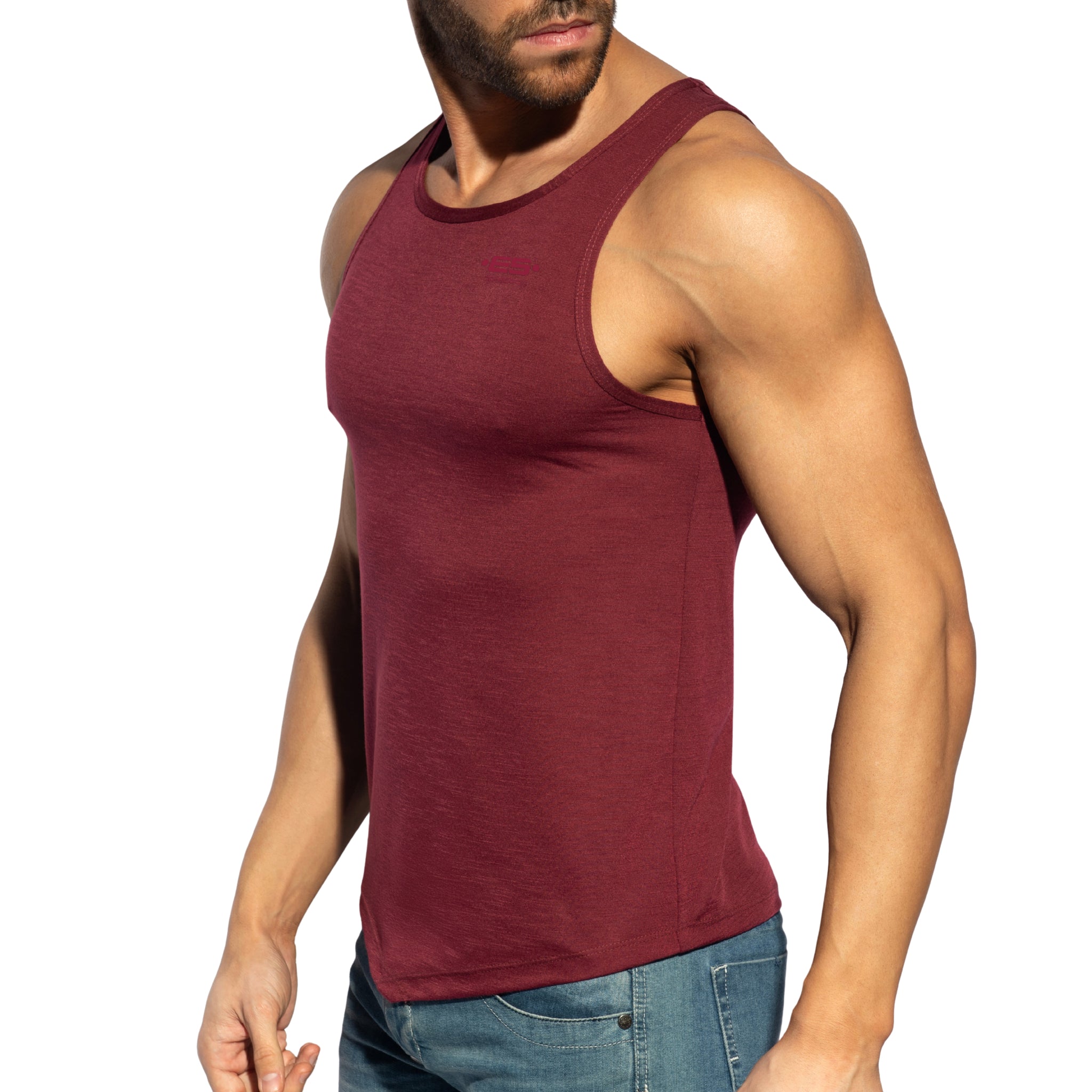 ES Collection Flame Tank Top Aubergine TS284