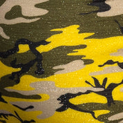 Addicted Bright Camo Swim Brief Yellow ADS371