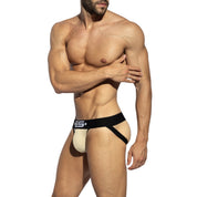 ES Collection Skin Pique Jock Strap Gold UN2144