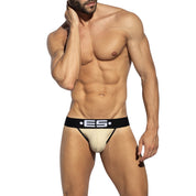 ES Collection Skin Pique Jock Strap Gold UN2144