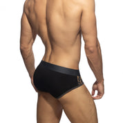 Addicted Leopard Panels Brief Black AD2258