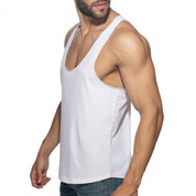Addicted Basic Gym Tank Top White AD2249
