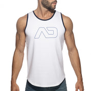 Addicted Rib AD Tank Top White AD2243