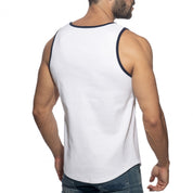 Addicted Rib AD Tank Top White AD2243