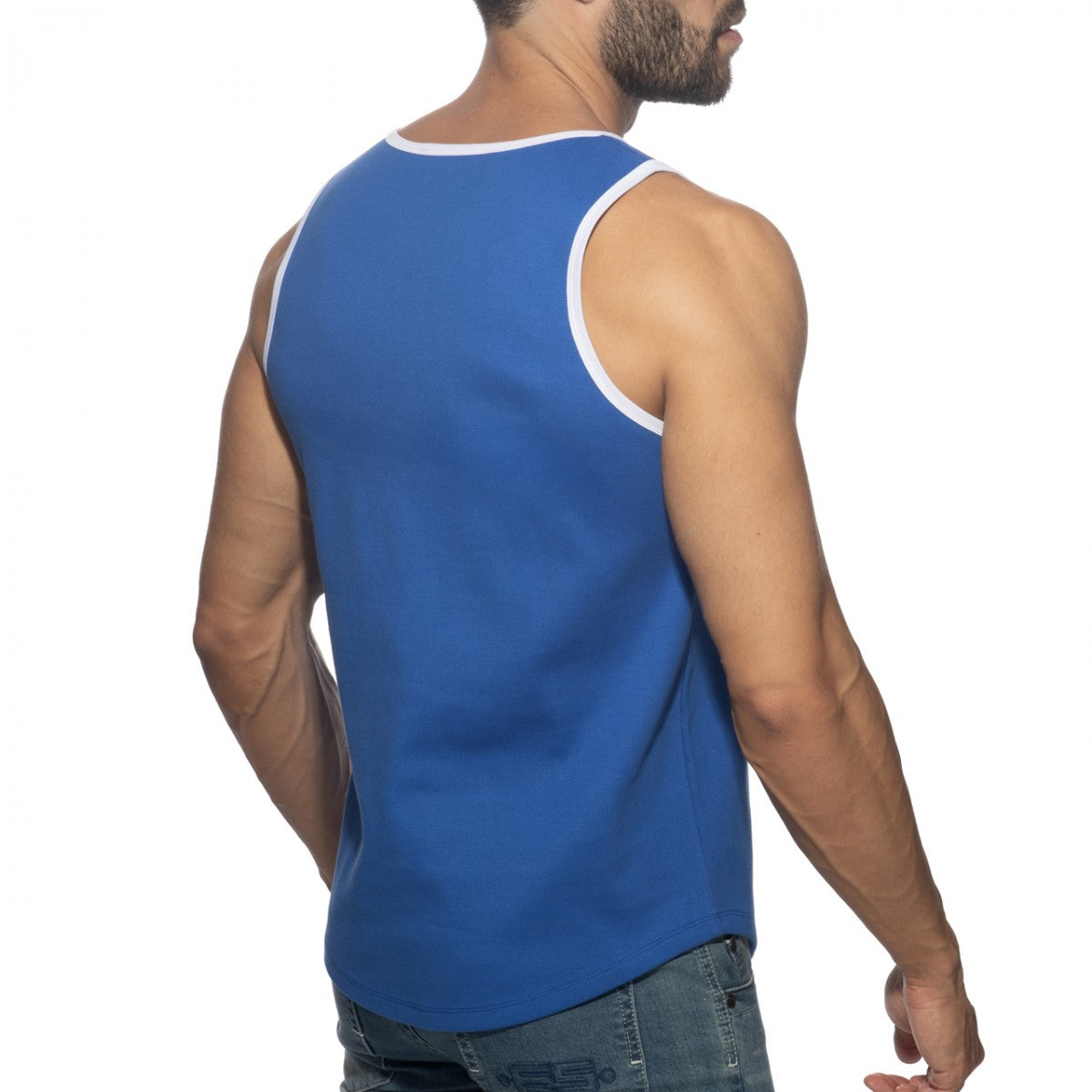 Addicted Rib AD Tank Top Royal Blue AD2243