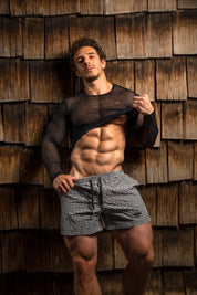 ES Collection Chess Swim Shorts Black 2306