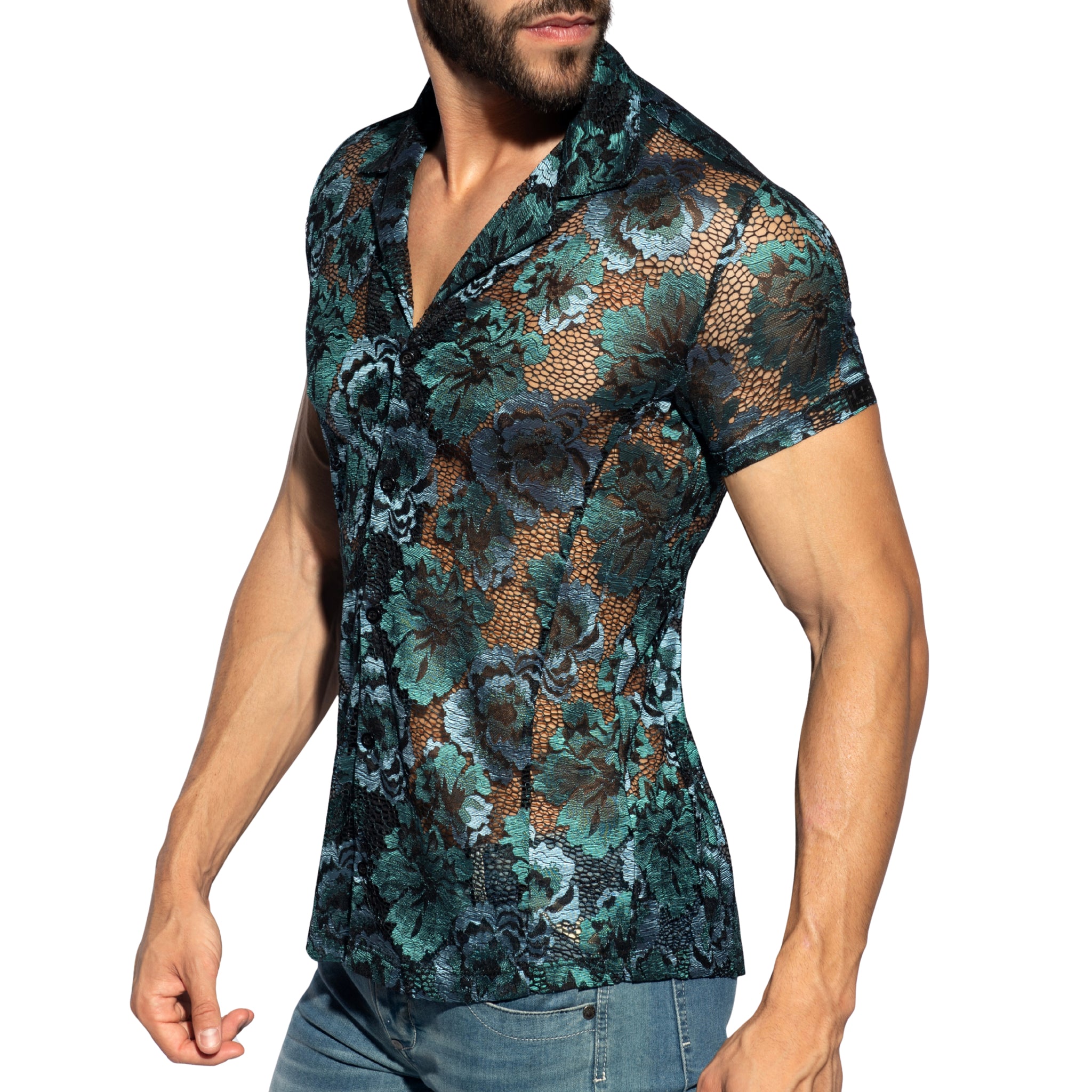 ES Collection Botanic Garden Shirt Black SHT032